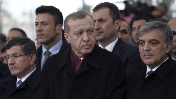 Ahmet Davutoğlu - Abdullah Gül - Recep Tayyip Erdoğan - Sputnik Türkiye