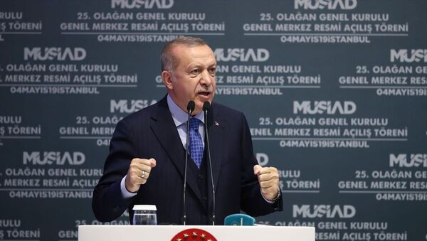Cumhurbaşkanı Recep Tayyip Erdoğan MÜSİAD genel kuruluna katıldı - Sputnik Türkiye