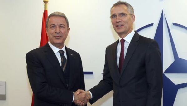 Milli Savunma Bakanı Hulusi Akar, NATO Genel Sekreteri Stoltenberg - Sputnik Türkiye