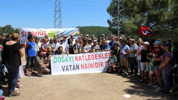 Kaz Dağları'nda altın madeni çalışmaları protesto edildi. - Sputnik Türkiye