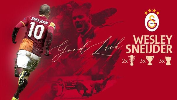 Galatasaray'dan futbolu bırakan Wesley Sneijder'e teşekkür - Sputnik Türkiye