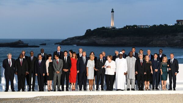 Biarritz'de G7 aile fotoğrafı - Sputnik Türkiye