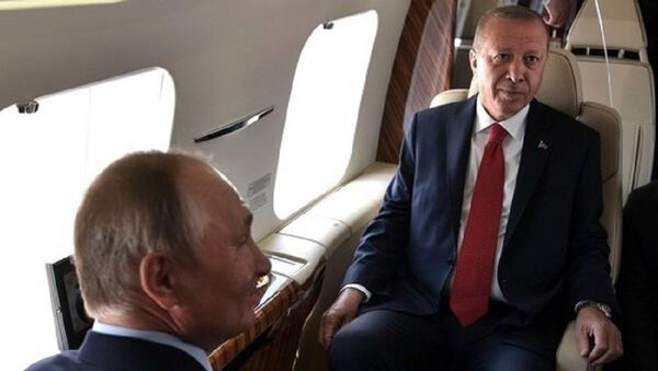 Erdoğan - Putin - uçak - Sputnik Türkiye