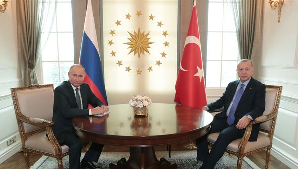 Cumhurbaşkanı Recep Tayyip Erdoğan ve Rusya Devlet Başkanı Vladimir Putin - Sputnik Türkiye