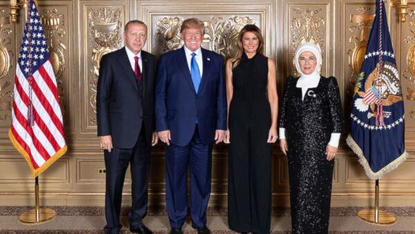 Cumhurbaşkanı Erdoğan ve Trump yemekte bir araya geldi - Sputnik Türkiye