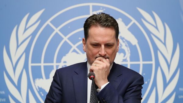 Birleşmiş Milletler (BM) Filistinli Mültecilere Yardım Kuruluşu Genel Komiseri Pierre Krahenbühl - Sputnik Türkiye