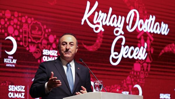 Dışişleri Bakanı Mevlüt Çavuşoğlu, Kızılay Antalya Şubesi’nin gerçekleştirdiği ‘’Hilal Tanıtım Etkinliği’’ne katıldı. - Sputnik Türkiye
