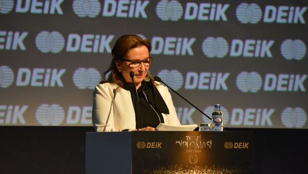 Ticaret Bakanı Ruhsar Pekcan DEİK Ticari Diplomasi Ödülleri'nde - Sputnik Türkiye