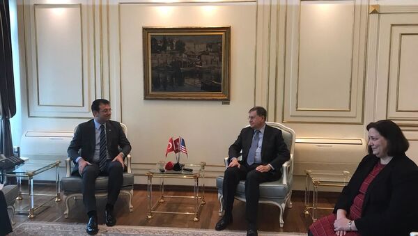 ABD'nin Ankara Büyükelçisi David Michael Satterfield, İstanbul Büyükşehir Belediye Başkanı Ekrem İmamoğlu'nu ziyaret etti. - Sputnik Türkiye