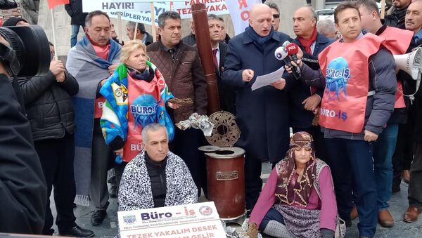 Ankara'da Başkent Gaz'a yüksek fatura ve Kızılay protestosu - Sputnik Türkiye