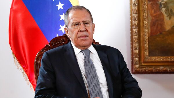 Venezüella'da bulunan Rusya Dışişleri Bakanı Sergey Lavrov - Sputnik Türkiye