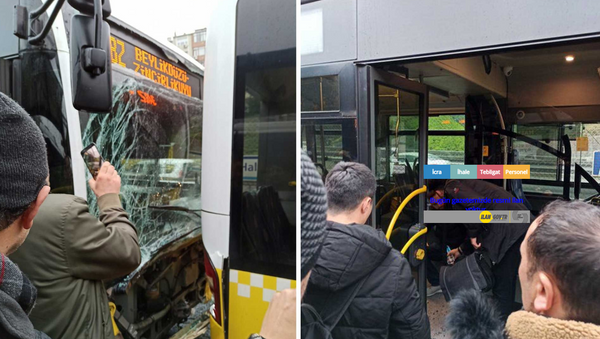 İstanbul Haliç'te metrobüs kazası - Sputnik Türkiye