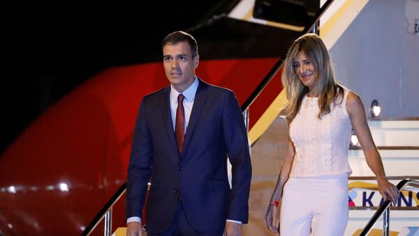 İspanya Başbakanı Pedro Sanchez ve eşi Maria Begona Gomez Fernandez - Sputnik Türkiye