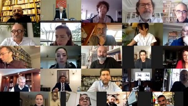 Kemal Kılıçdaroğlu, sanatçılar ile video konferans görüşmesi gerçekleştirdi - Sputnik Türkiye
