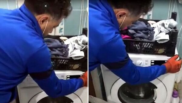 Çamaşır makinesinin gizli bölmesinde 7 bin paket sigara bulundu - Sputnik Türkiye