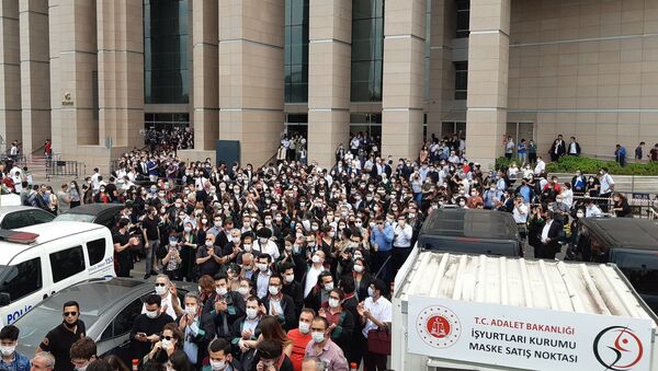 Avukatlardan İstanbul Adalet Sarayı'nda eylem - Sputnik Türkiye